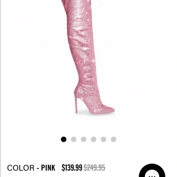 Steve Madden Pink Rhinestone boots